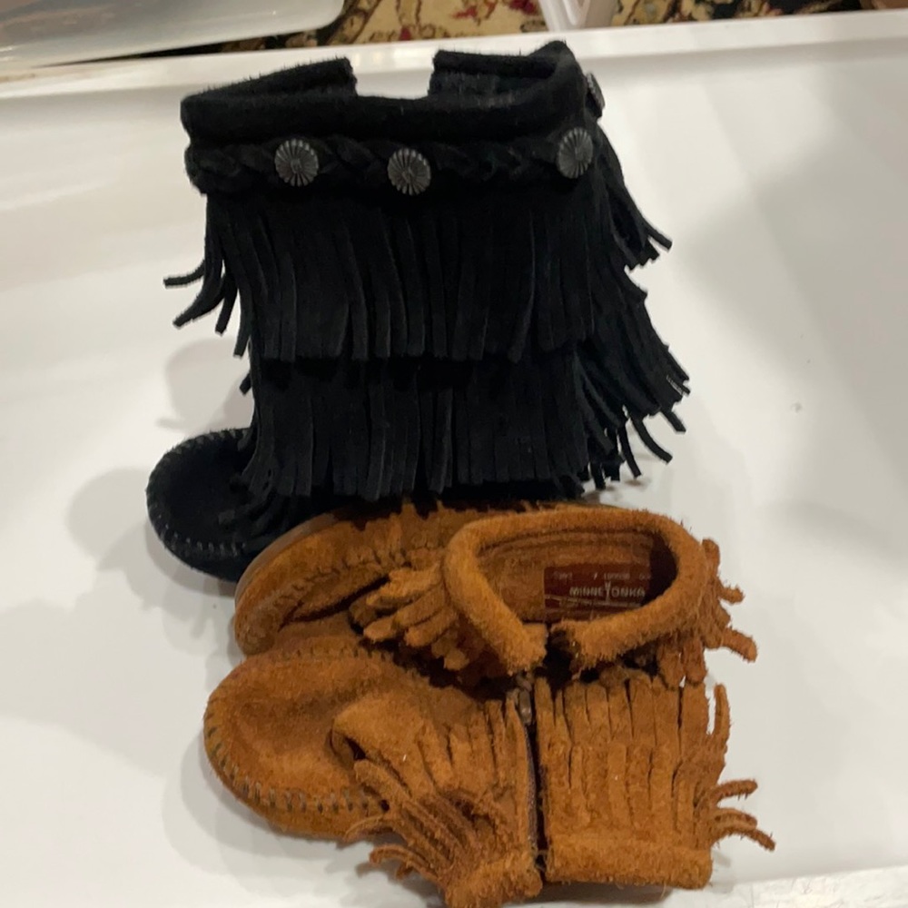 2 Pairs of Minnetonka moccasins!